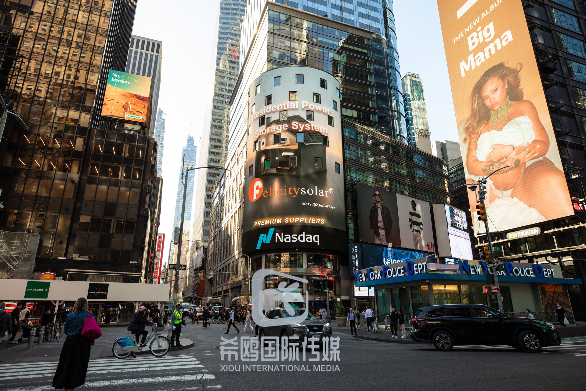 纳斯达克大屏客户案例 2026年06月03日 纽约时代广场大屏广告实拍