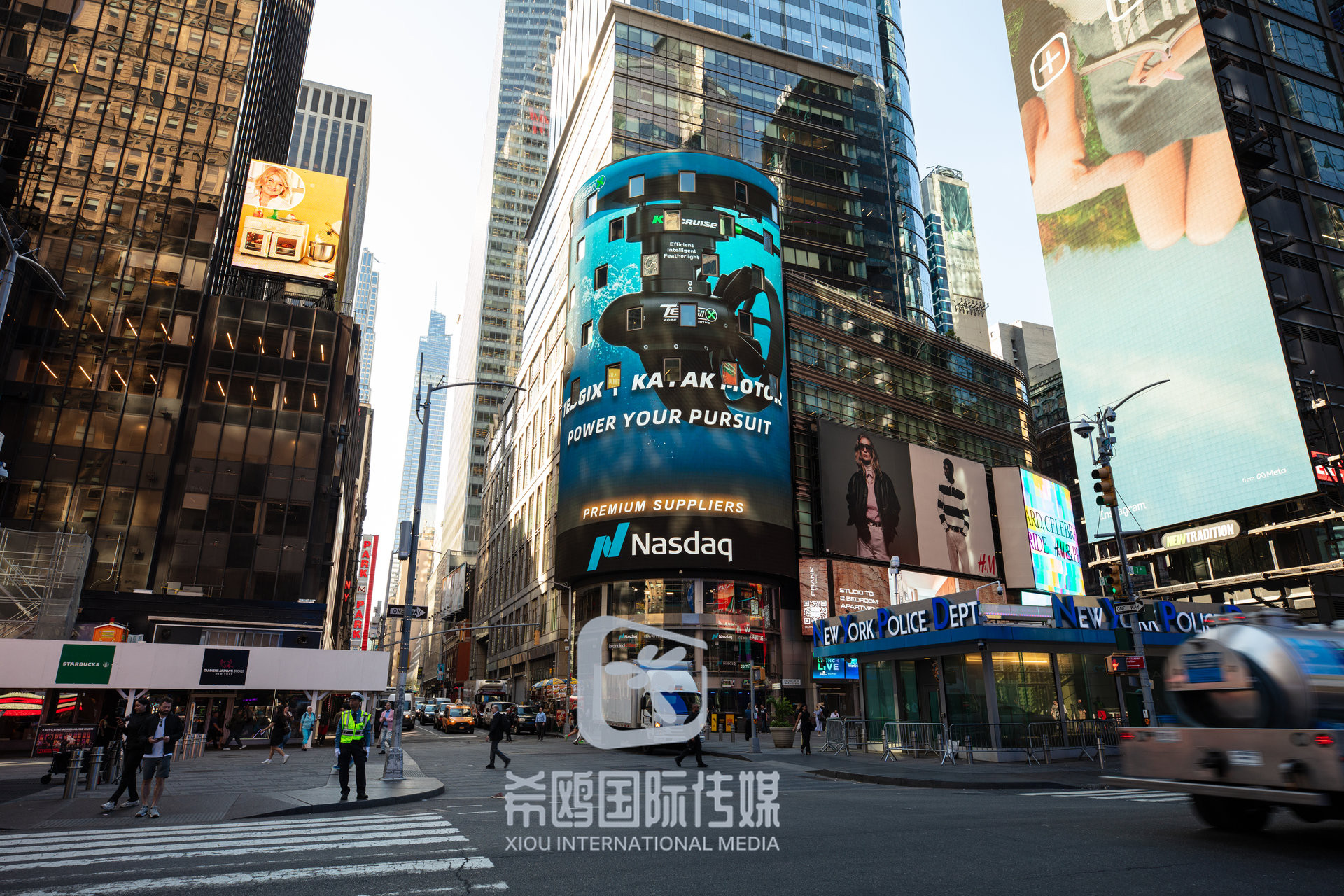 纳斯达克大屏客户案例 2026年06月03日 纽约时代广场大屏广告实拍