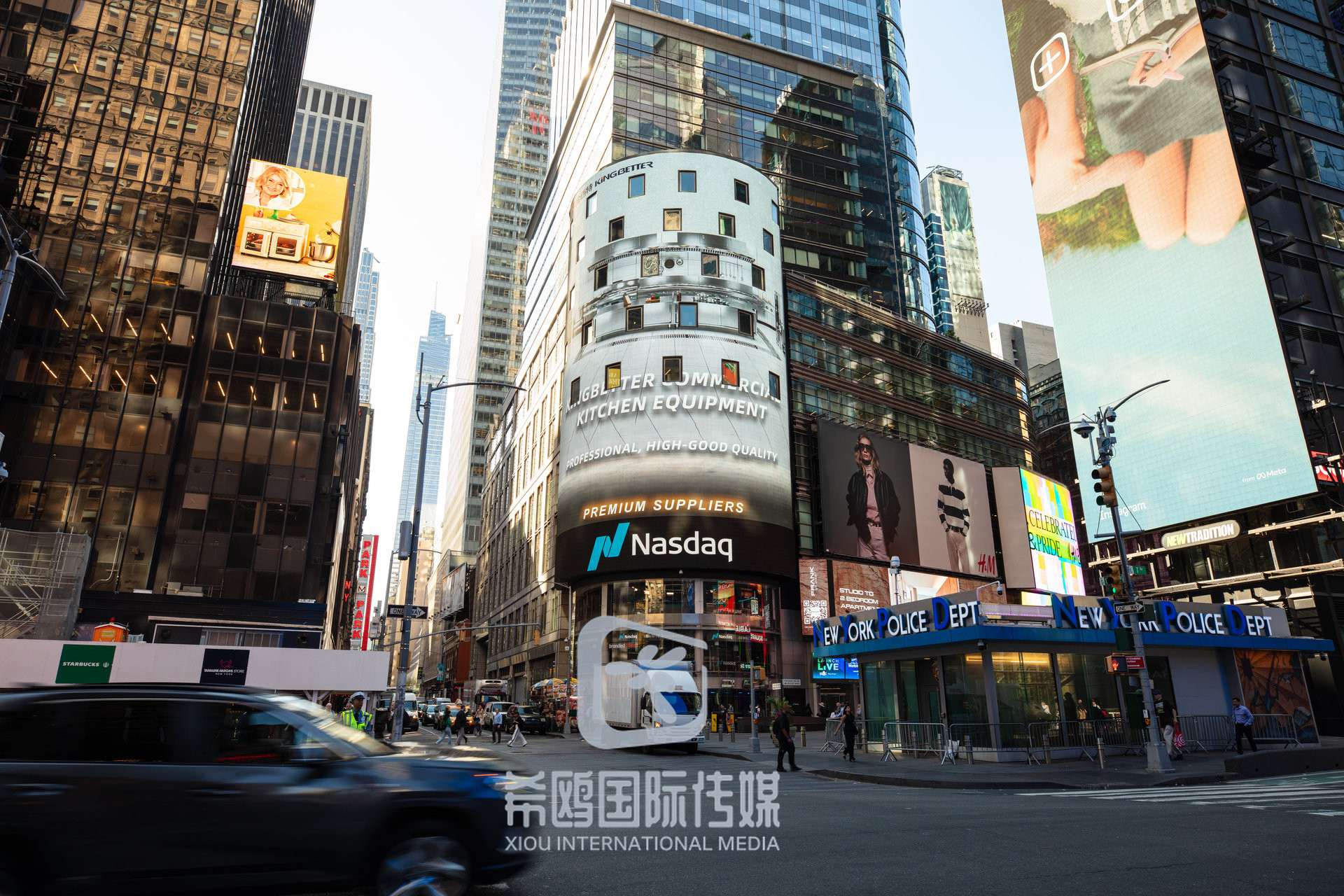 纳斯达克大屏客户案例 2026年06月03日 纽约时代广场大屏广告实拍