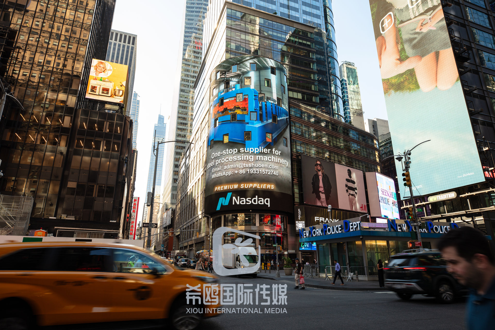 纳斯达克大屏客户案例 2026年06月03日 纽约时代广场大屏广告实拍