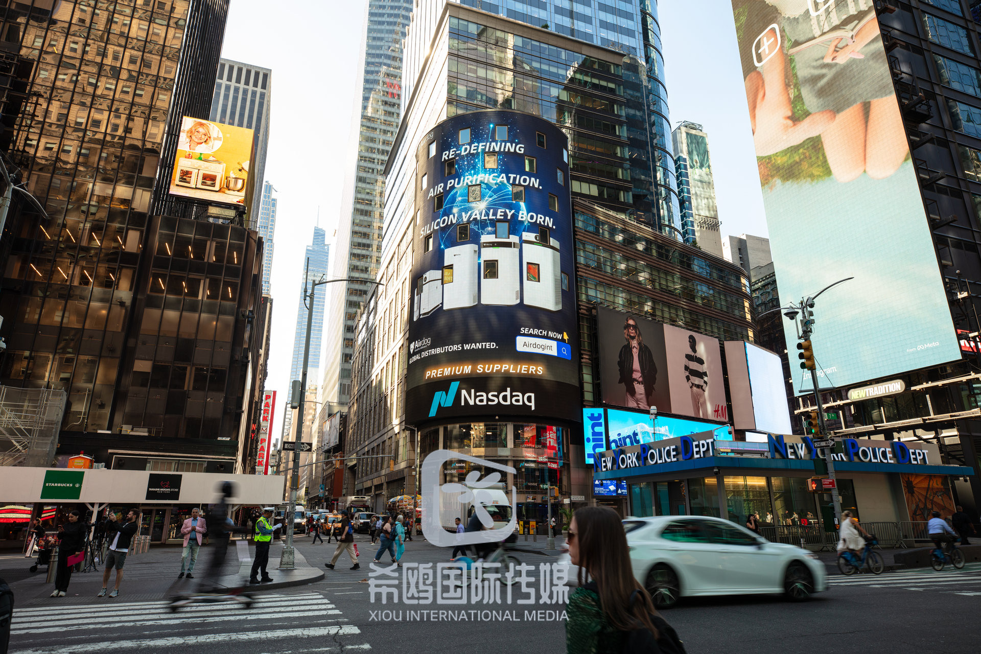 纳斯达克大屏客户案例 2026年06月03日 纽约时代广场大屏广告实拍