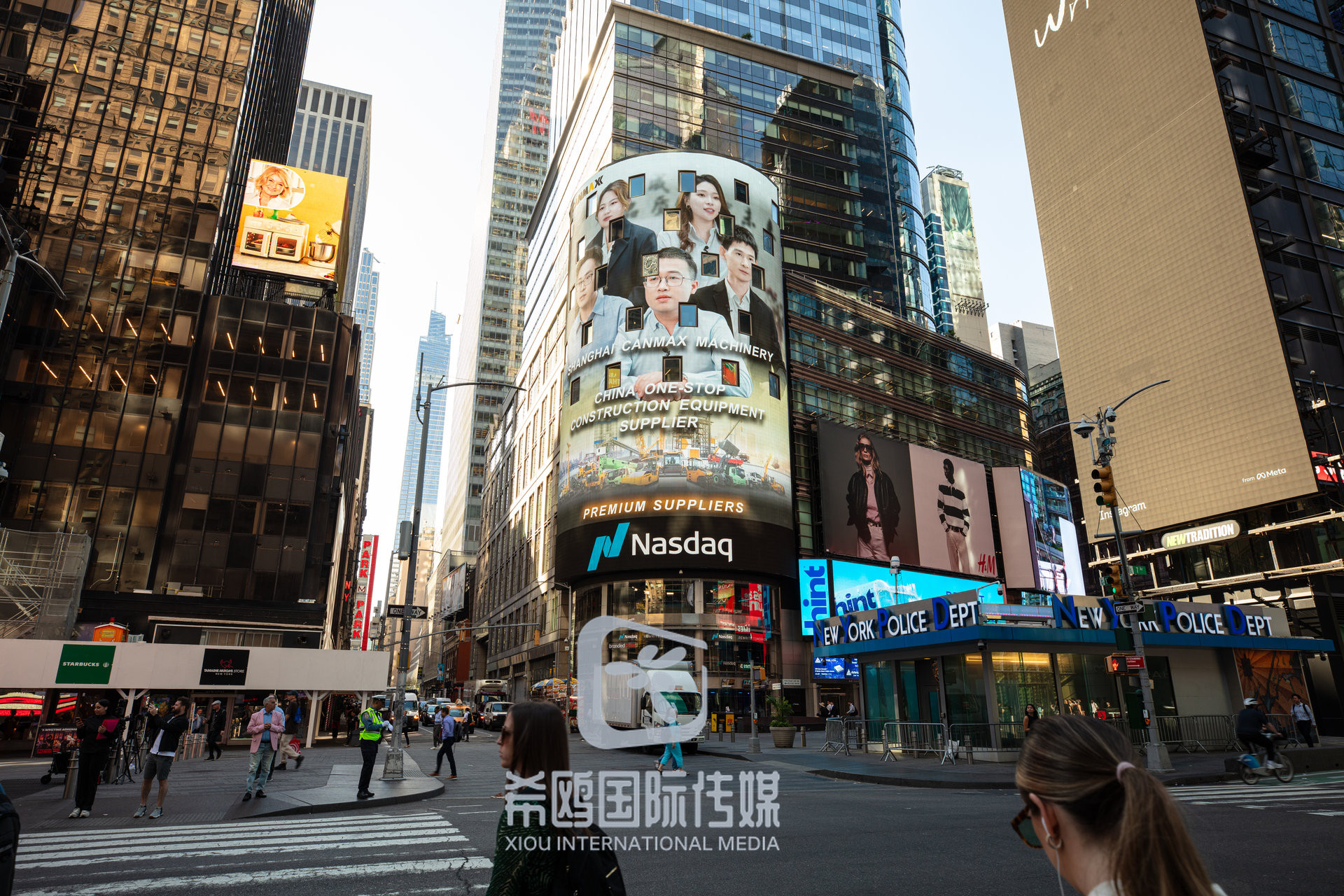 纳斯达克大屏客户案例 2026年06月03日 纽约时代广场大屏广告实拍