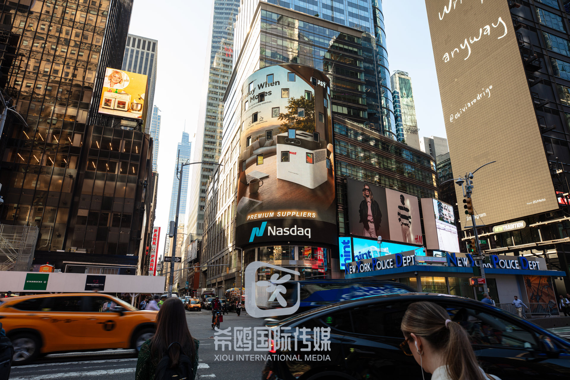 纳斯达克大屏客户案例 2026年06月03日 纽约时代广场大屏广告实拍
