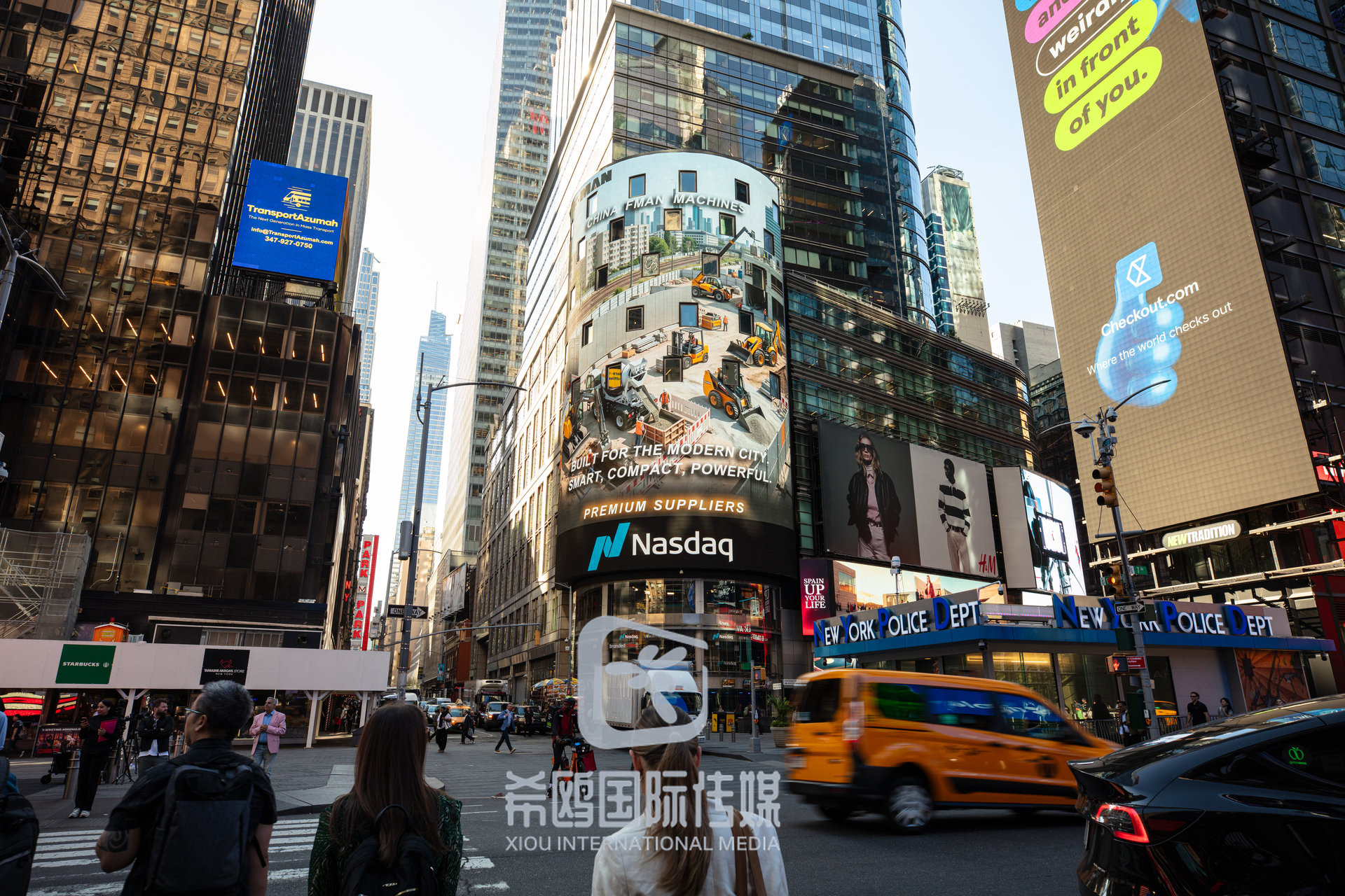 纳斯达克大屏客户案例 2026年06月03日 纽约时代广场大屏广告实拍