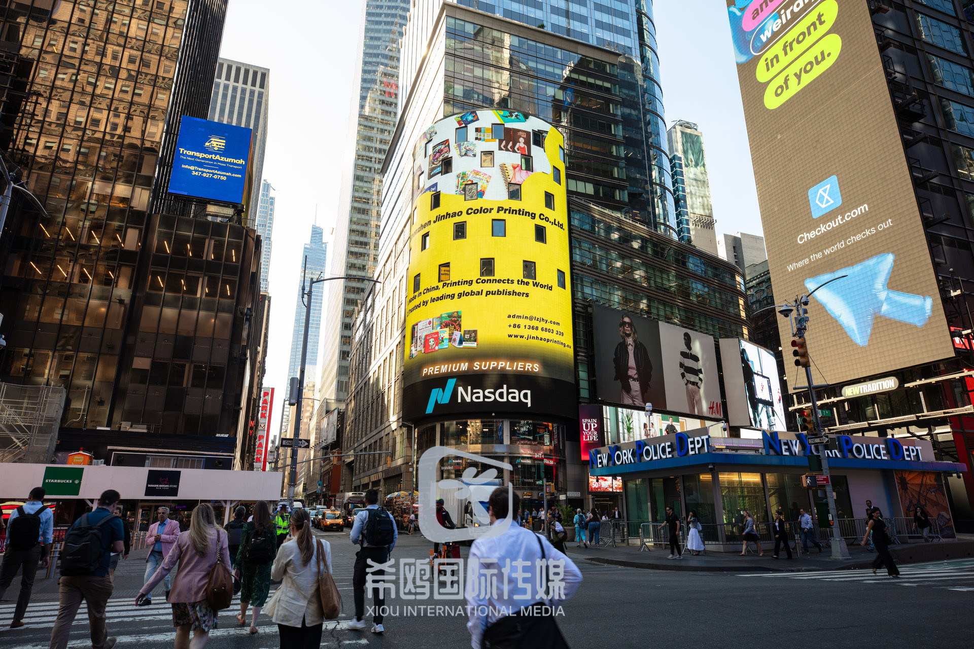 纳斯达克大屏客户案例 2026年06月03日 纽约时代广场大屏广告实拍
