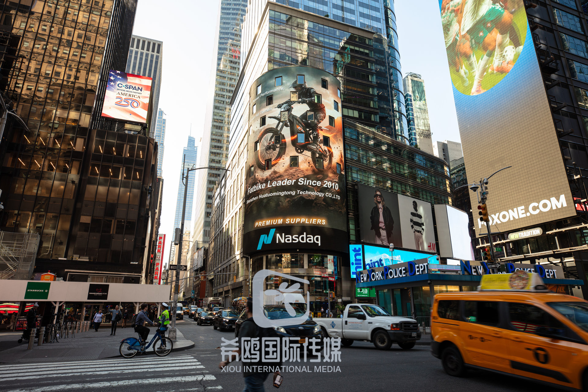 纳斯达克大屏客户案例 2026年06月03日 纽约时代广场大屏广告实拍