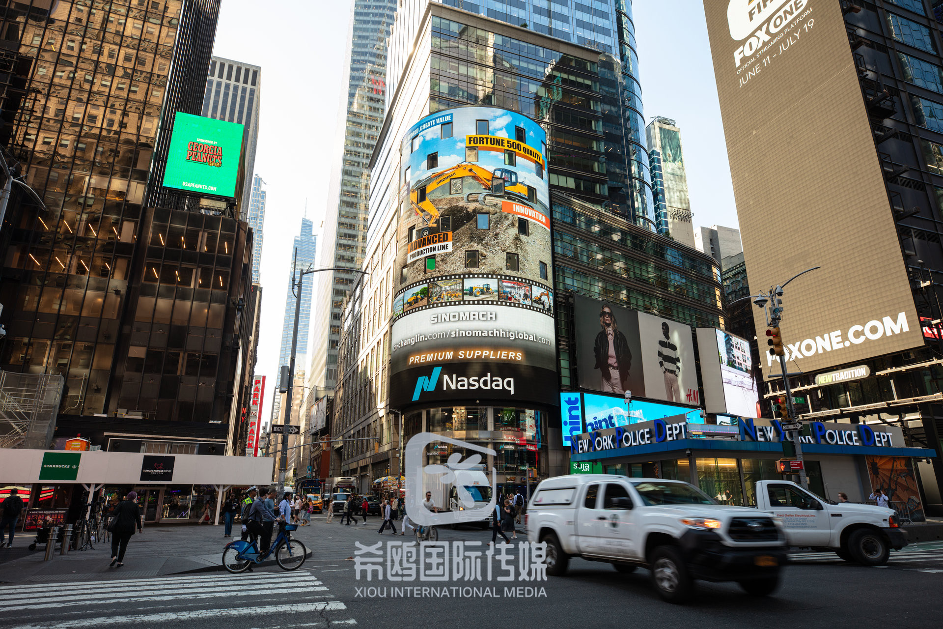 纳斯达克大屏客户案例 2026年06月03日 纽约时代广场大屏广告实拍
