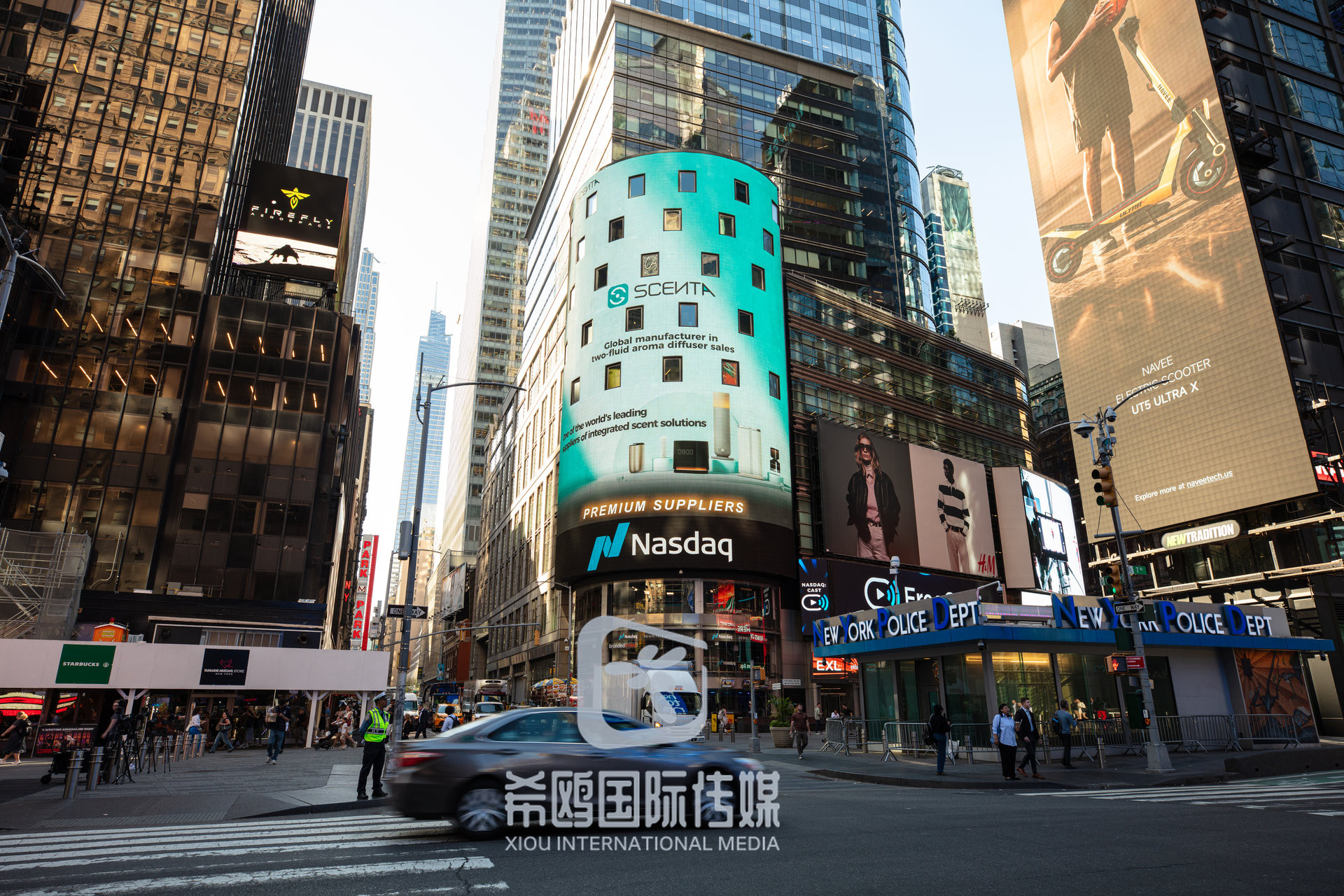 纳斯达克大屏客户案例 2026年06月03日 纽约时代广场大屏广告实拍