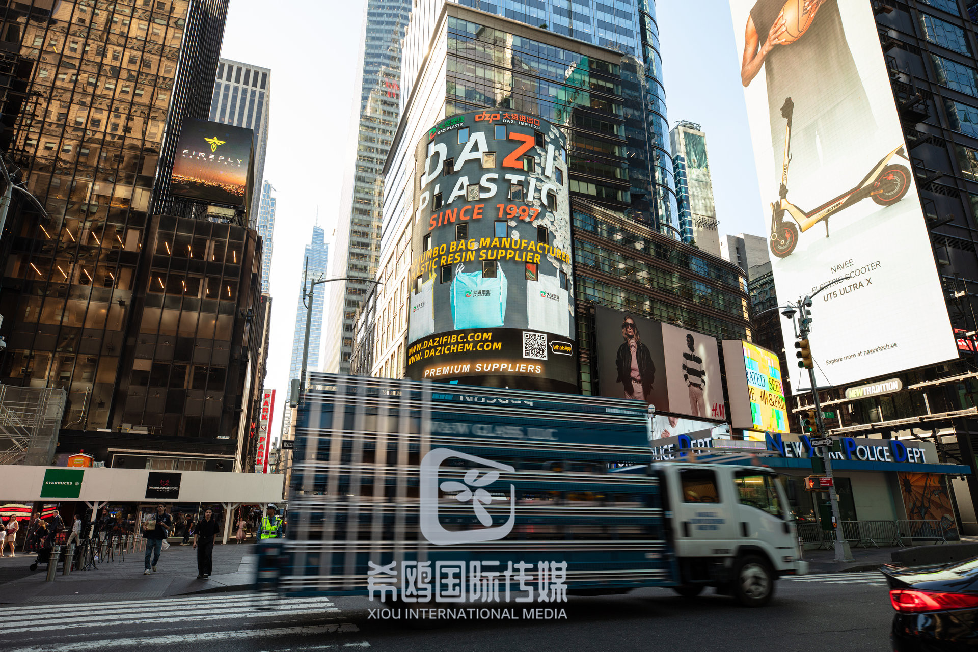 纳斯达克大屏客户案例 2026年06月03日 纽约时代广场大屏广告实拍