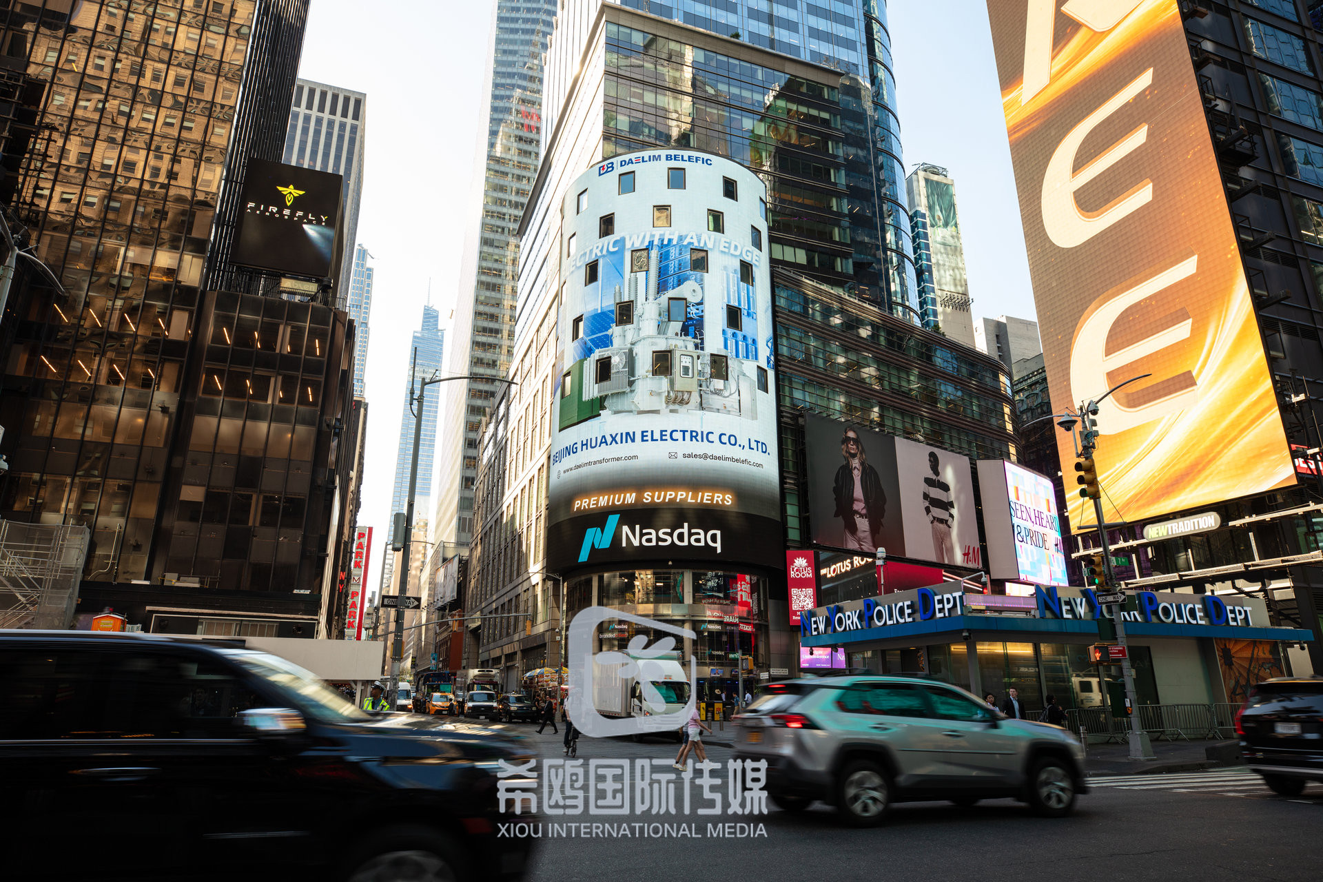 纳斯达克大屏客户案例 2026年06月03日 纽约时代广场大屏广告实拍