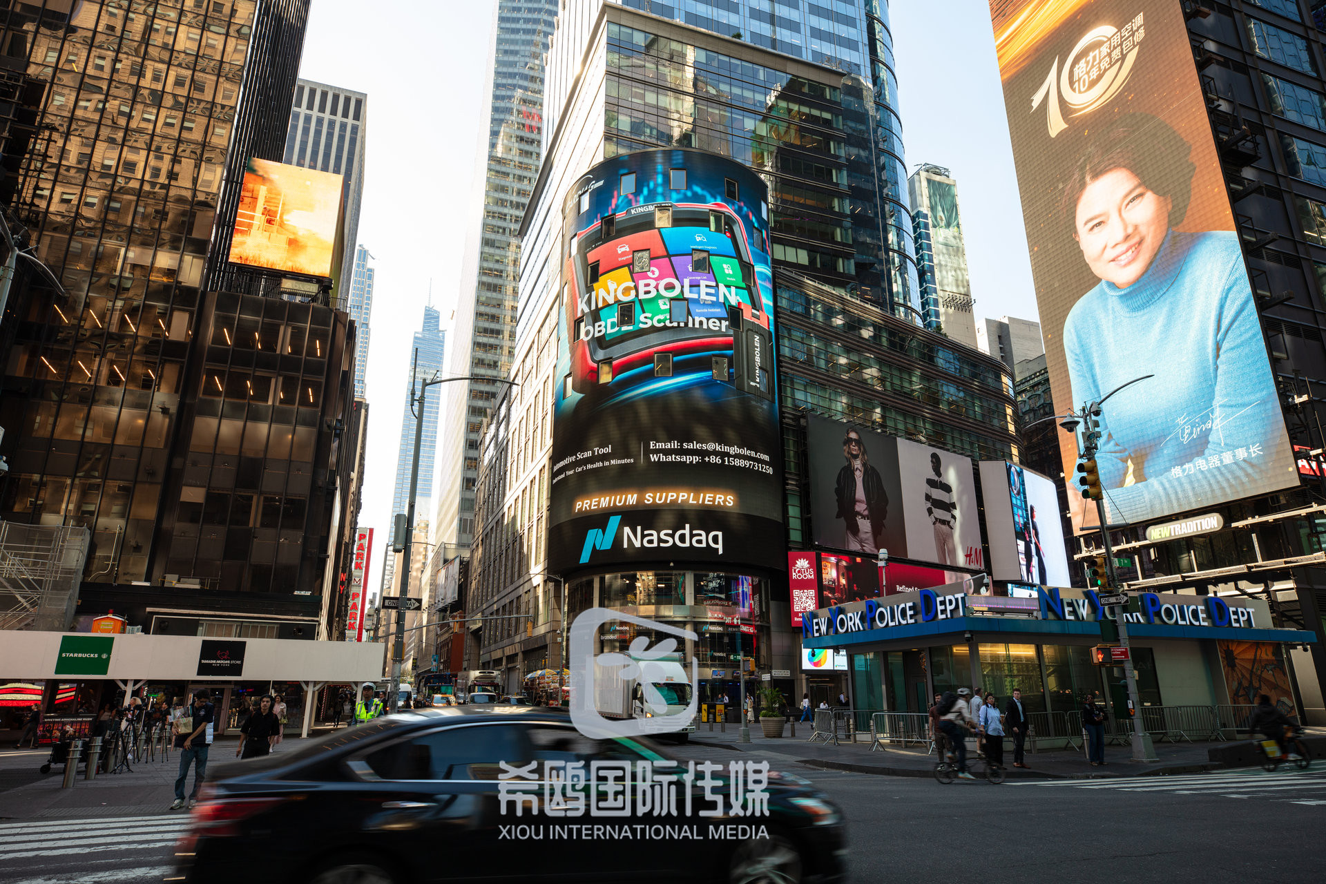 纳斯达克大屏客户案例 2026年06月03日 纽约时代广场大屏广告实拍