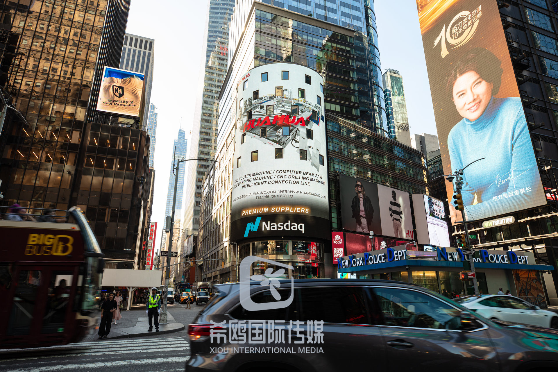 纳斯达克大屏客户案例 2026年06月03日 纽约时代广场大屏广告实拍