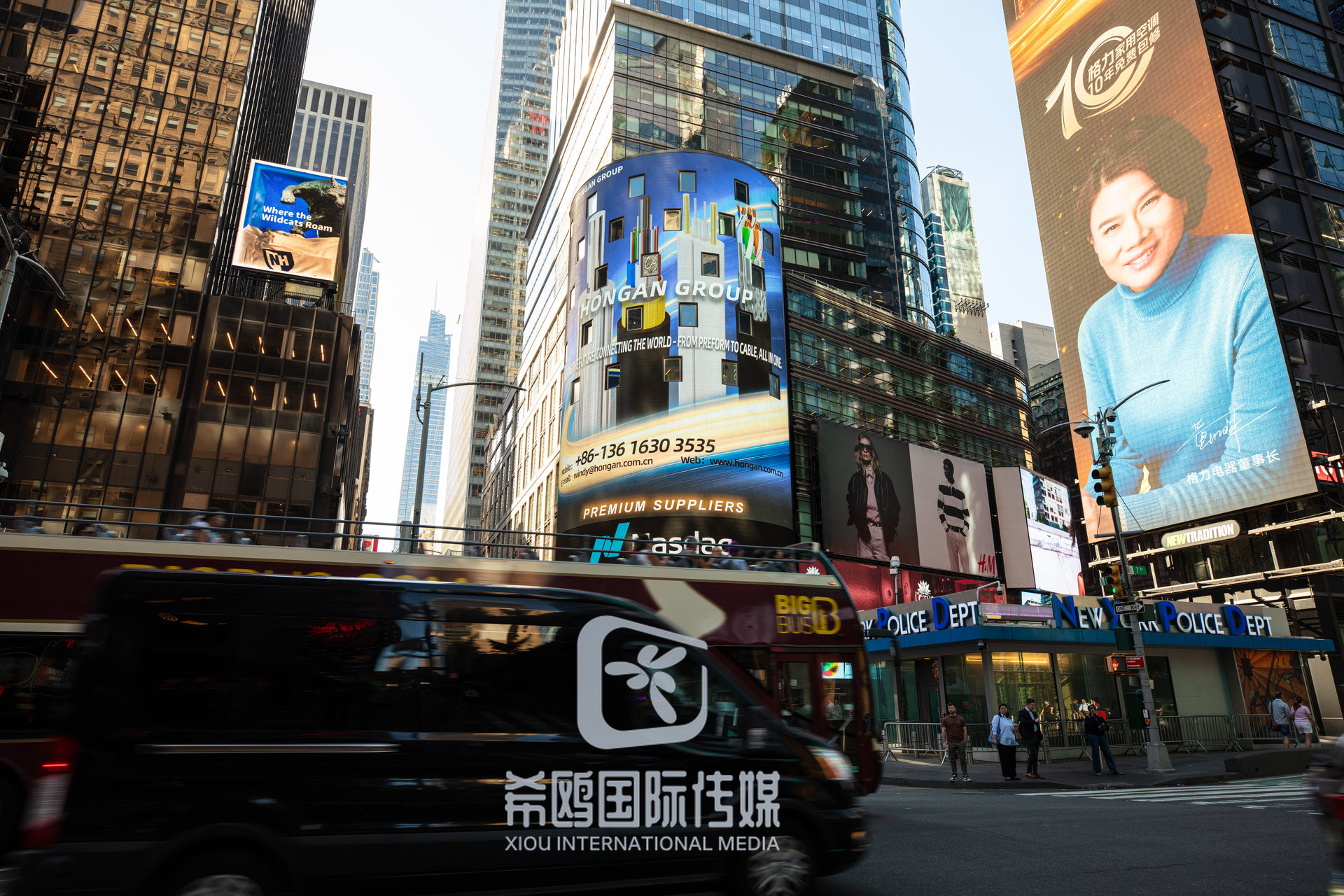 纳斯达克大屏客户案例 2026年06月03日 纽约时代广场大屏广告实拍