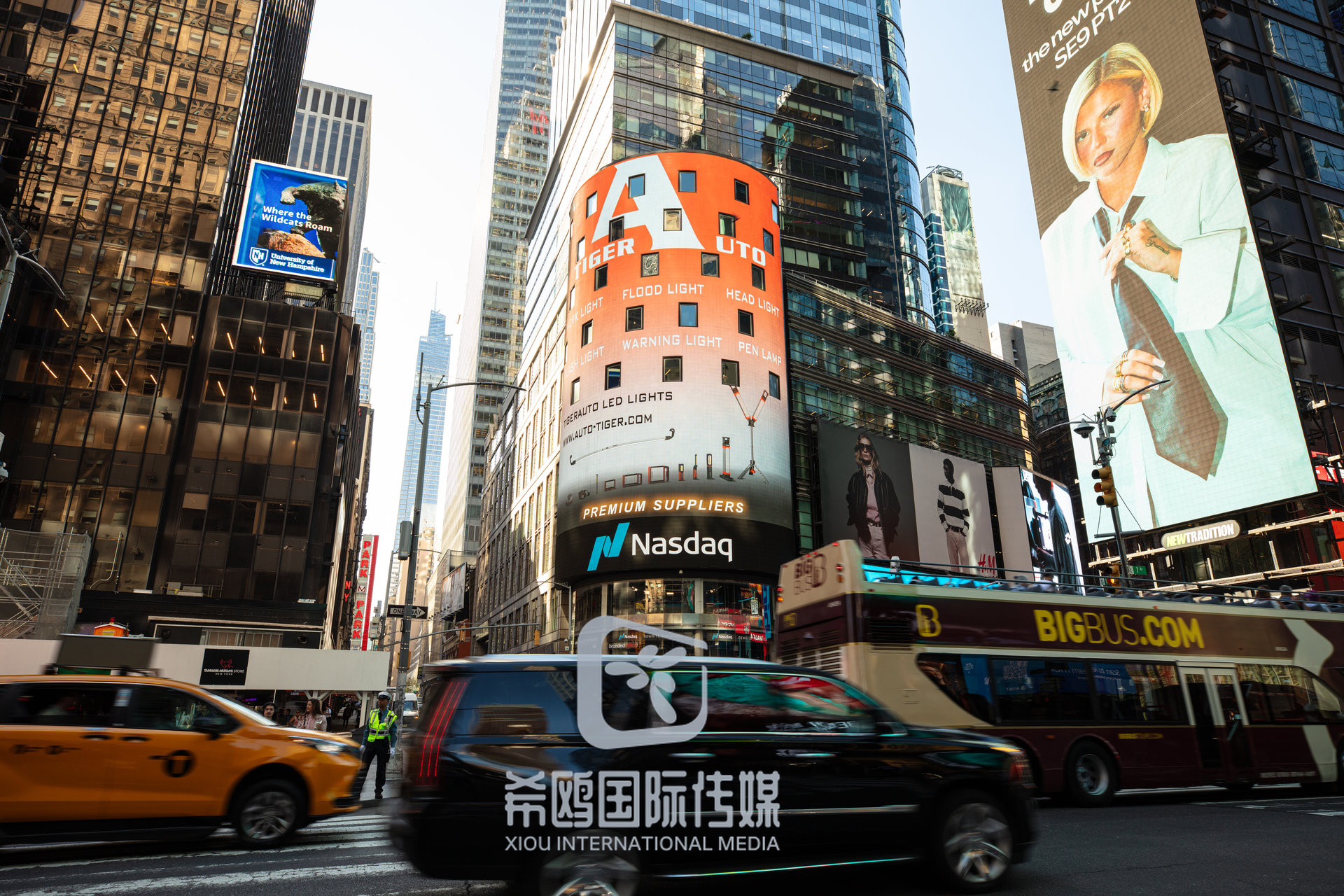 纳斯达克大屏客户案例 2026年06月03日 纽约时代广场大屏广告实拍