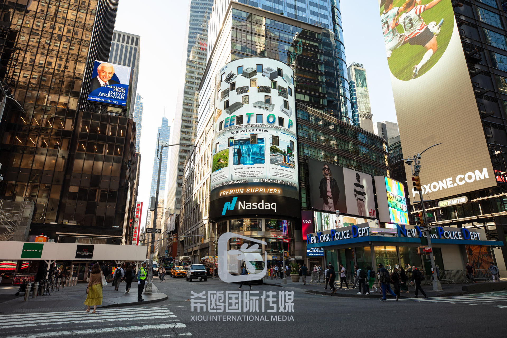 纳斯达克大屏客户案例 2026年06月03日 纽约时代广场大屏广告实拍