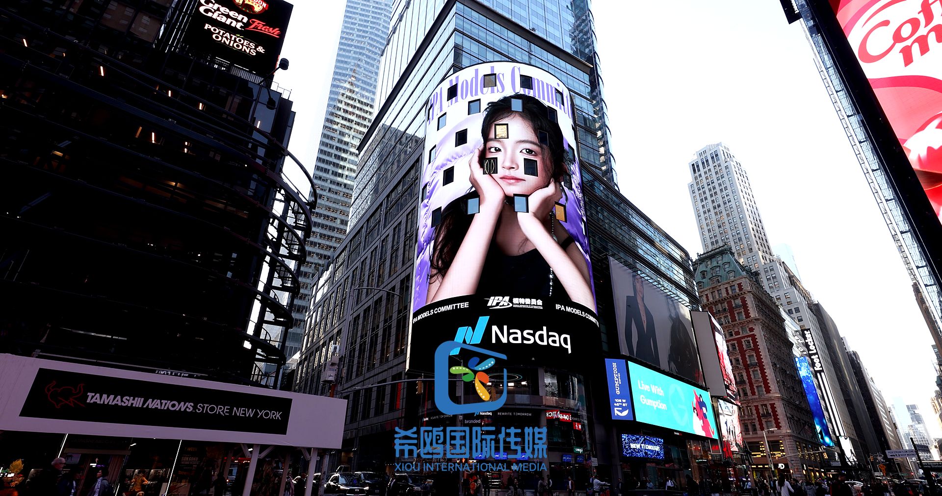 纳斯达克大屏客户案例 近期 纽约时代广场大屏广告实拍